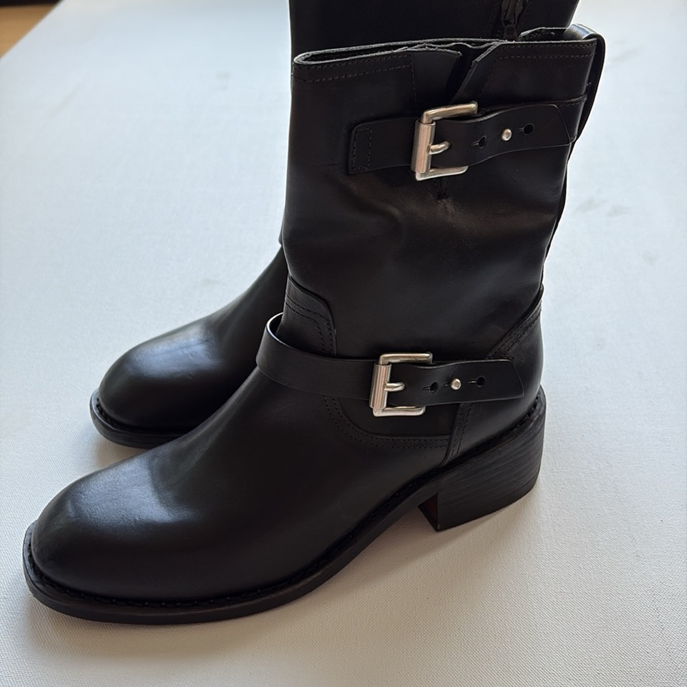Rag & Bone Andover Boot in Black Leather- NIB- 39.5 (8.5)